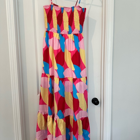 Pink Lily Multi Geo Maxi Dress Size XL Never Worn - Picture 2 of 3
